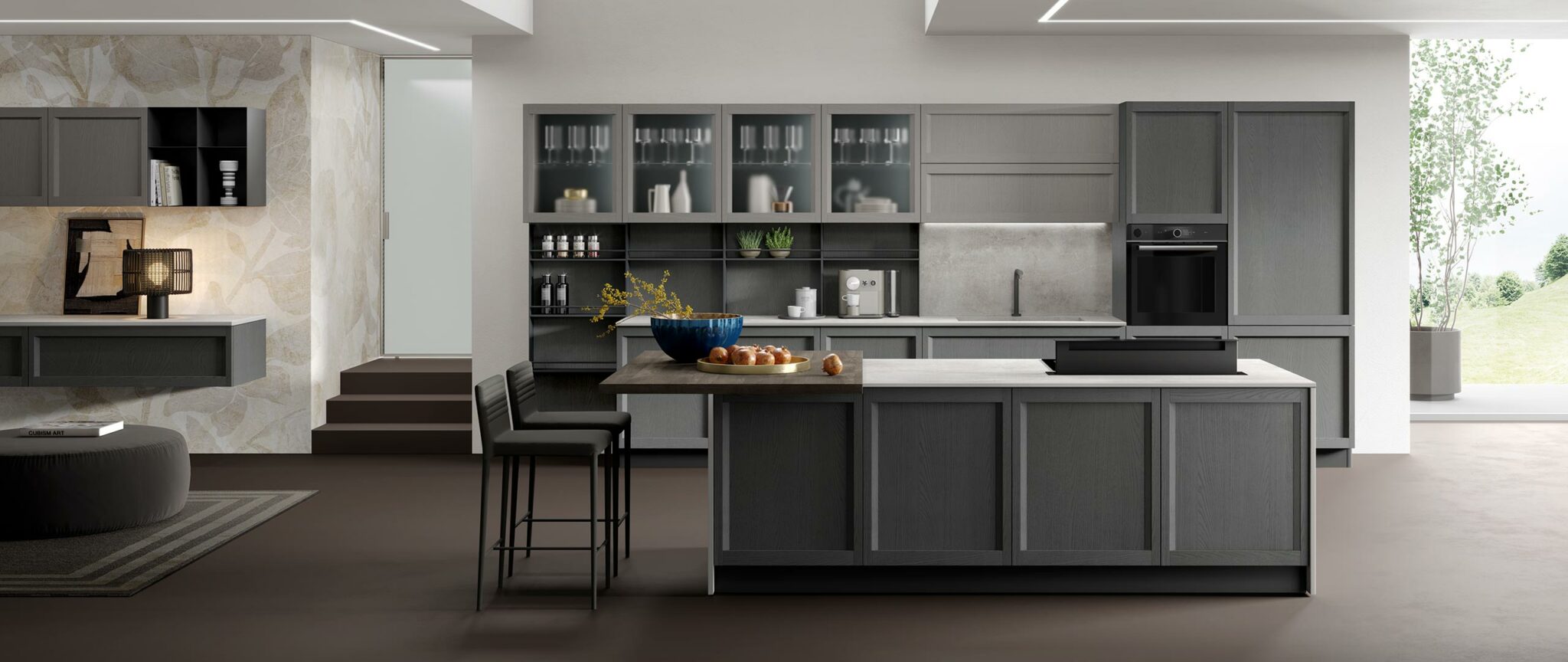 02_cucina-moderna-maniglia-integrata-ardesia-grigio-lea-2048x864
