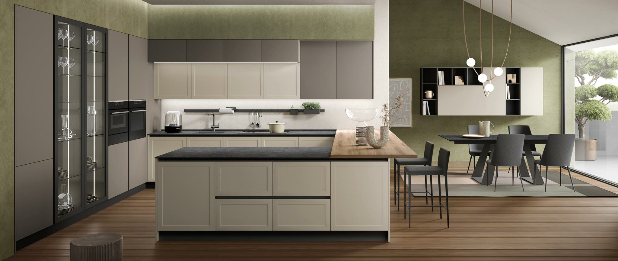 Cucina Gaia PET sahara opaco tortora opaco 2048x864 1